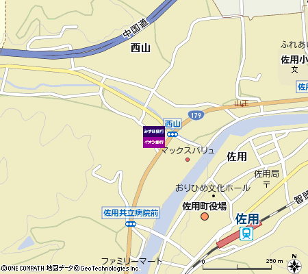 マックスバリュ佐用店出張所（ATM）付近の地図